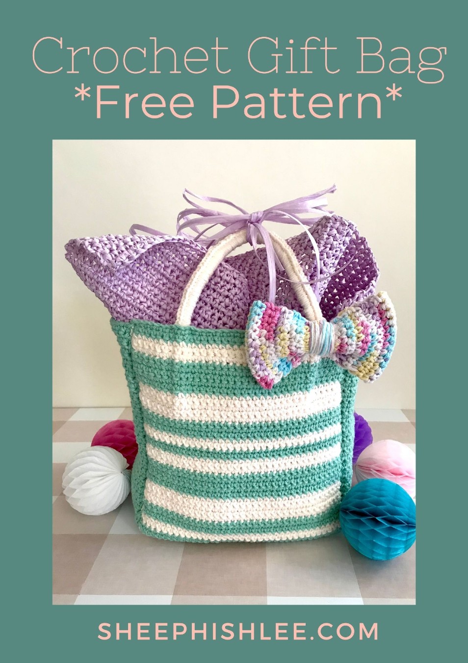 Easy Crochet Gift BagFree PatternBeginner FriendlySheepish Lee